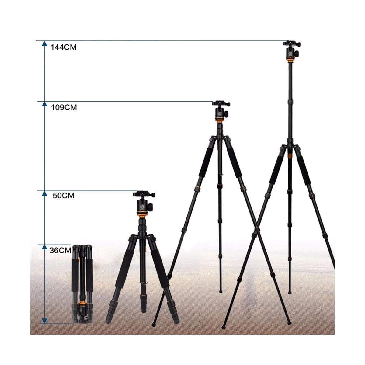QZSD Q999S Tripod Monopod Professional Photographic Portable Aluminium Alloy for DSLR Mirrorless