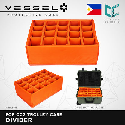 VESSEL Divider for CC2 Trolley Hard Case | Divider Only Camera Accessories