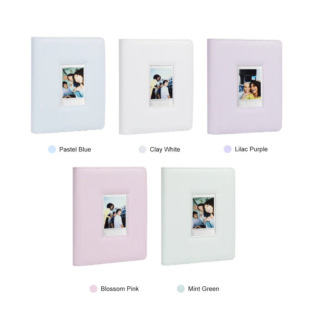 CLEARANCE Caiul 288 Sheets Mini Photo Album Hollow Iridescent Silver Pink