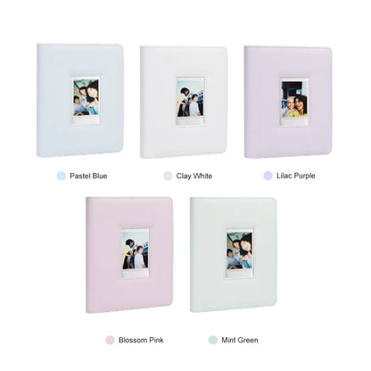 CLEARANCE Caiul 288 Sheets Mini Photo Album Hollow Iridescent Silver Pink