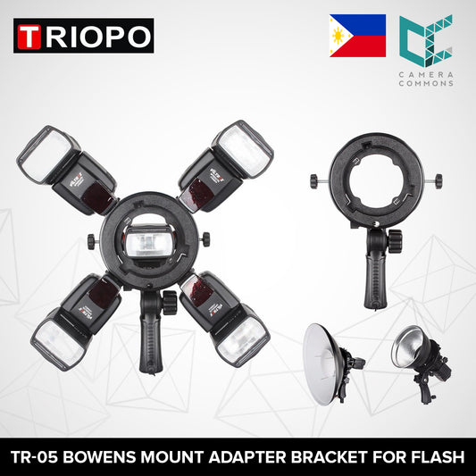 Triopo TR-05 Adapter Bracket Holder Bowens Mount for Camera Flash Speedlite Studio Outdoor Use TR05