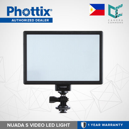 Phottix Nuada S Softlight Bi-Color On-Camera LED Panel 7.5x5 inches PH81420