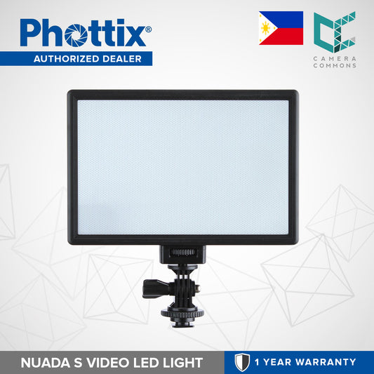Phottix Nuada S Softlight Bi-Color On-Camera LED Panel 7.5x5 inches PH81420