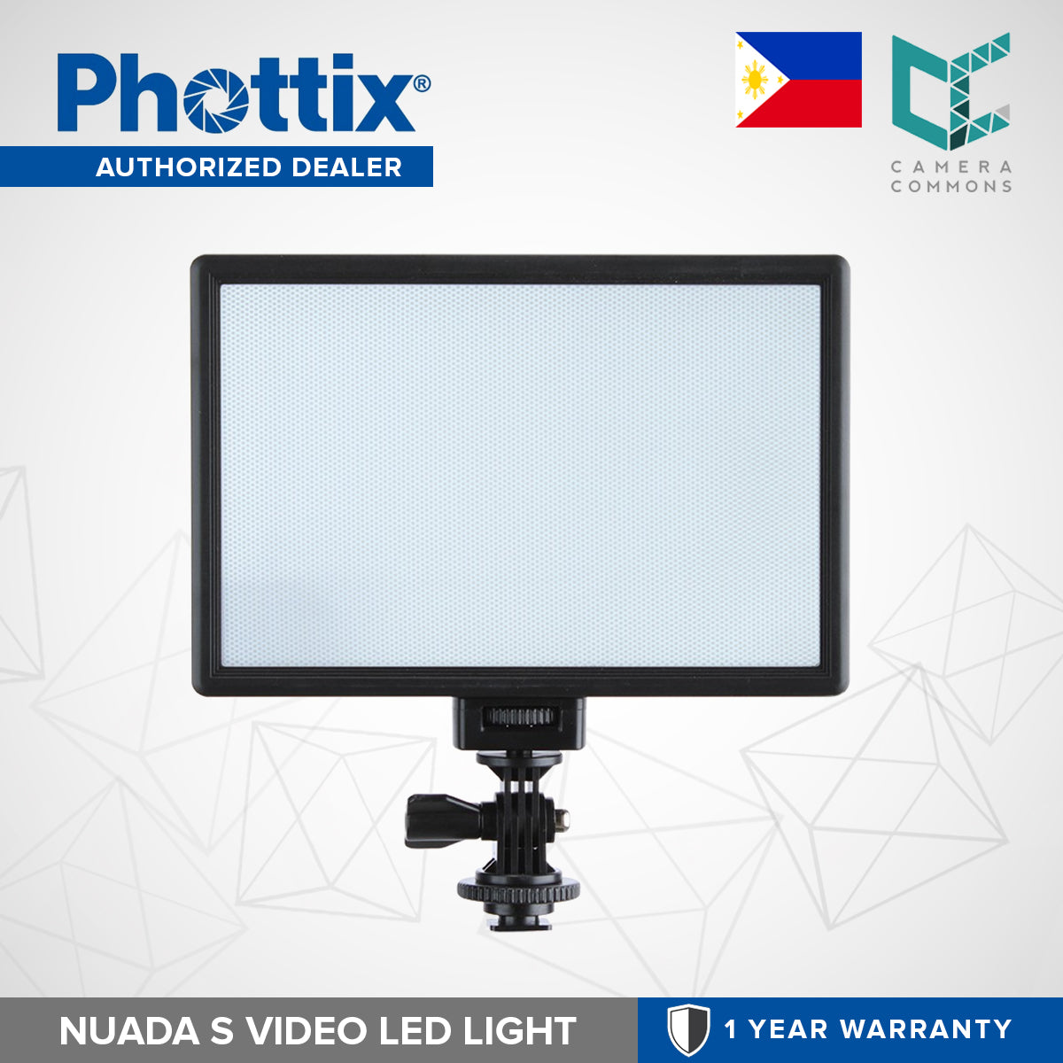 Phottix Nuada S Softlight Bi-Color On-Camera LED Panel 7.5x5 inches PH81420