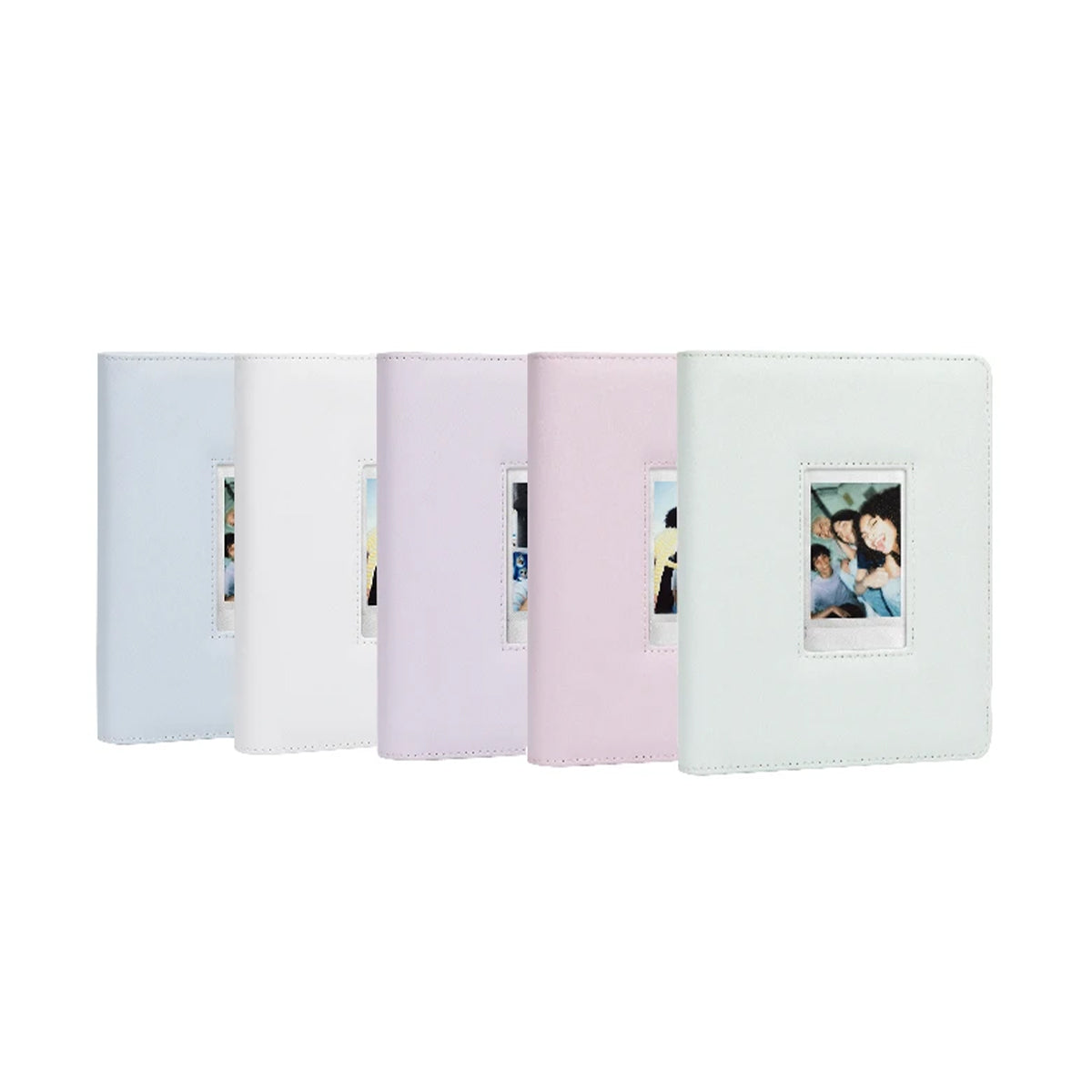 CLEARANCE Caiul 288 Sheets Mini Photo Album Hollow Iridescent Silver Pink