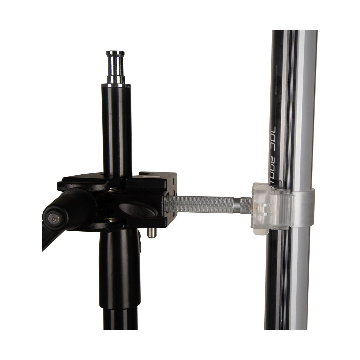 Nanlite Pavotube Transparent Polycarbonate T12 LED Tube Mounting Clip with 5/8in Baby Pin HD-T12-1-CP