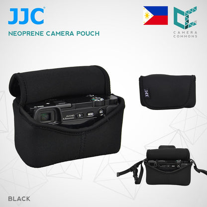 JJC OC-S1Bk Mirrorles Neoprene Camera Pouch For Compact Cameras A6500 A6000 A6300 Fujifilm Canon Olympus