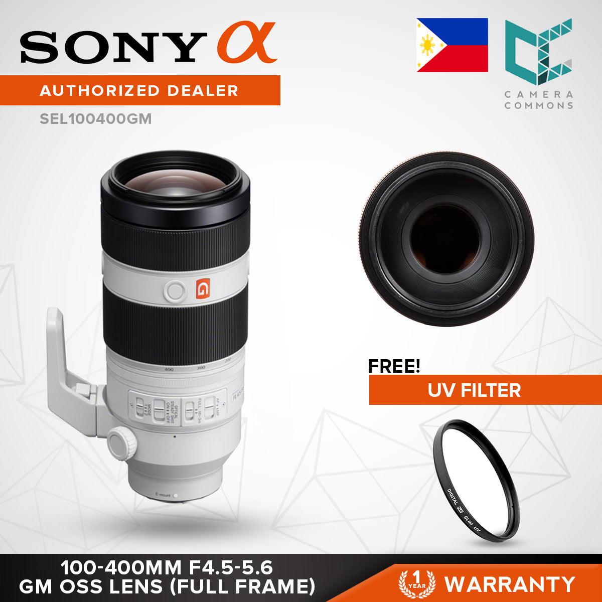Sony SEL100400GM/ FE 100-400mm F4.5-5.6 GM OSS Lens
