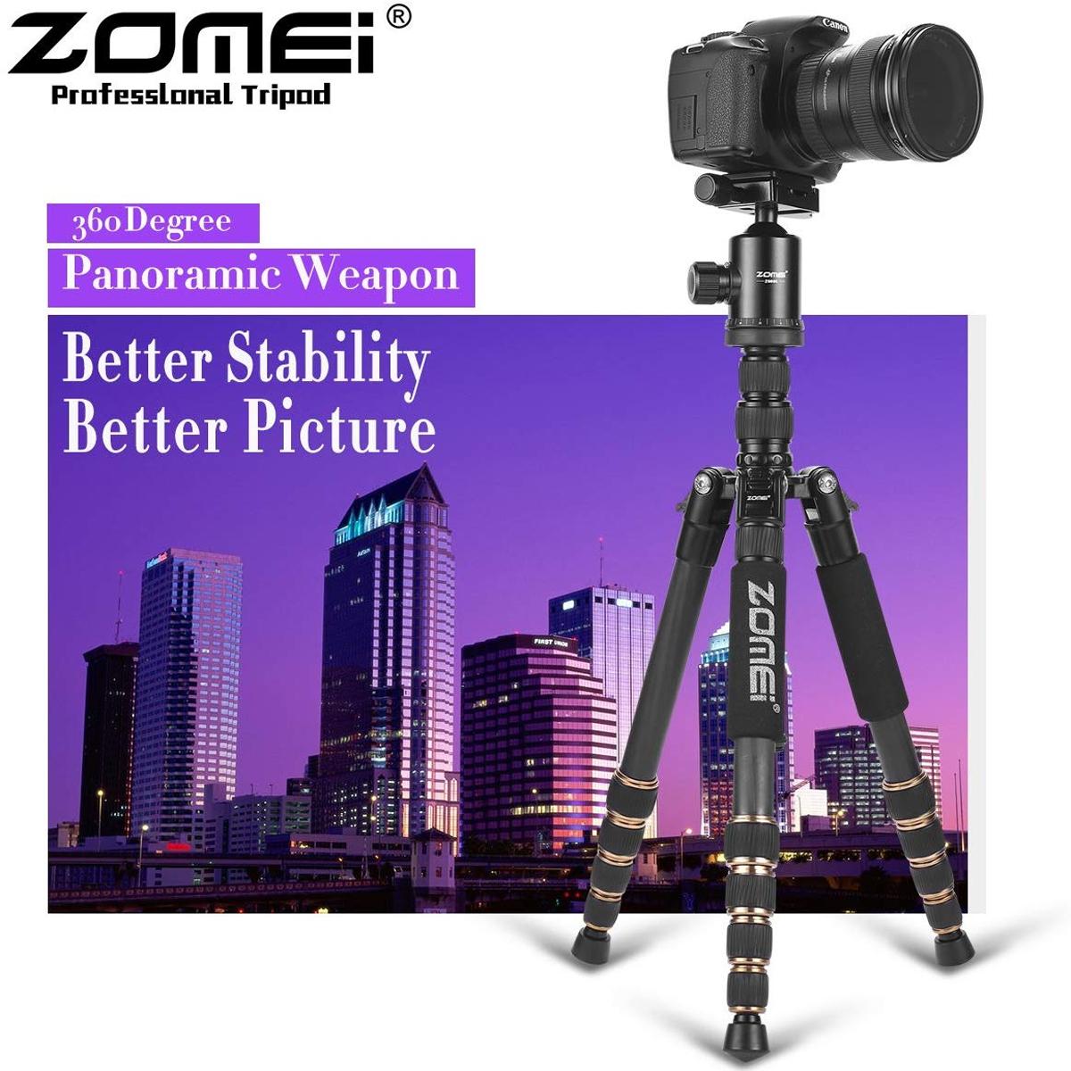 Zomei Z669 Tripod with Ball Head and Carrying Case for SLR Camera Photography