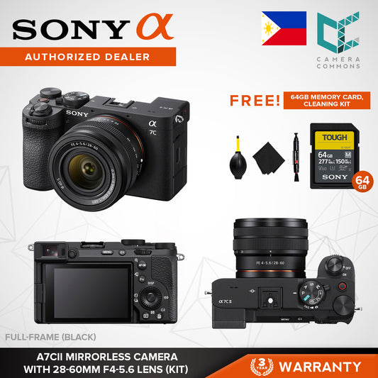 Sony a7C II ILCE-7CM2 Mirrorless Camera Body Kit 33MP Full-Frame Sensor 10-Bit 4K30p Video Touchscreen a7CII a7C2