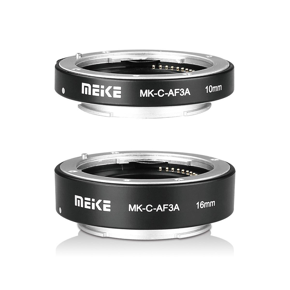 MEIKE MK-C-AF3A Metal Auto Focus AF Macro Extension Tube Set 10mm 16mm for Canon EOS or M Mount Camera