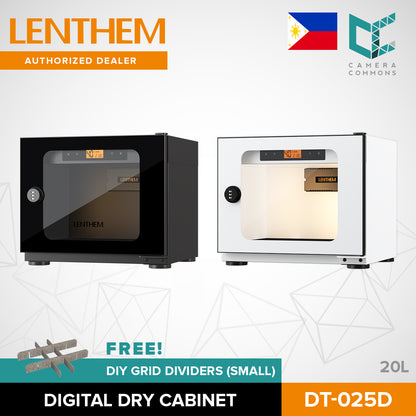 LENTHEM Dry Cabinet Box Storage DT Series Electronic Moisture-Proof Photo Equipment for Camera Lens with Mechanical Lock DT-025D DT-035D DT-045D DT-055D DT-075D DT-095D