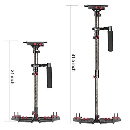 HD2000 Carbon Fiber Stabilizer Glide Handheld for DSLR Cameras