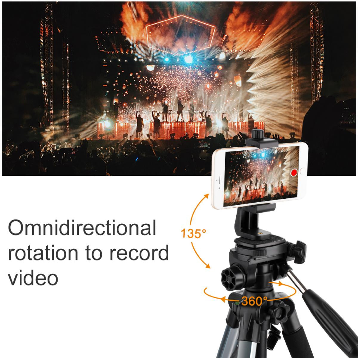 K&F Concept TM2324L 56inch Compact Tripod with Pan Ball Head Gray 56 Professional Travel Tripod for DSLR Camera Camcorder Mirrorless KF09.048V1