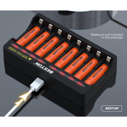Beston M7012 8 Bay AA/AAA 1.5V Li-ion Battery Charger BST-M7012