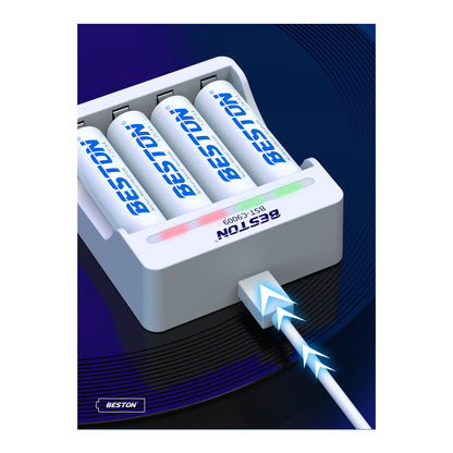 Beston SET C9009 Charger + AA AAA Nimh Battery 1200mah 1300mah 3000mah 3300mah