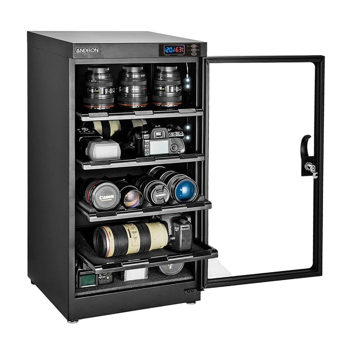 Andbon AD-100S 100L Electronic Automatic Digital Control Dry Cabinet Storage AD100S