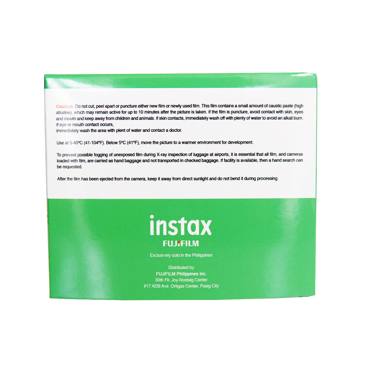 FUJIFILM Instax Mini Glossy Plain Instant Film (50 Sheets)