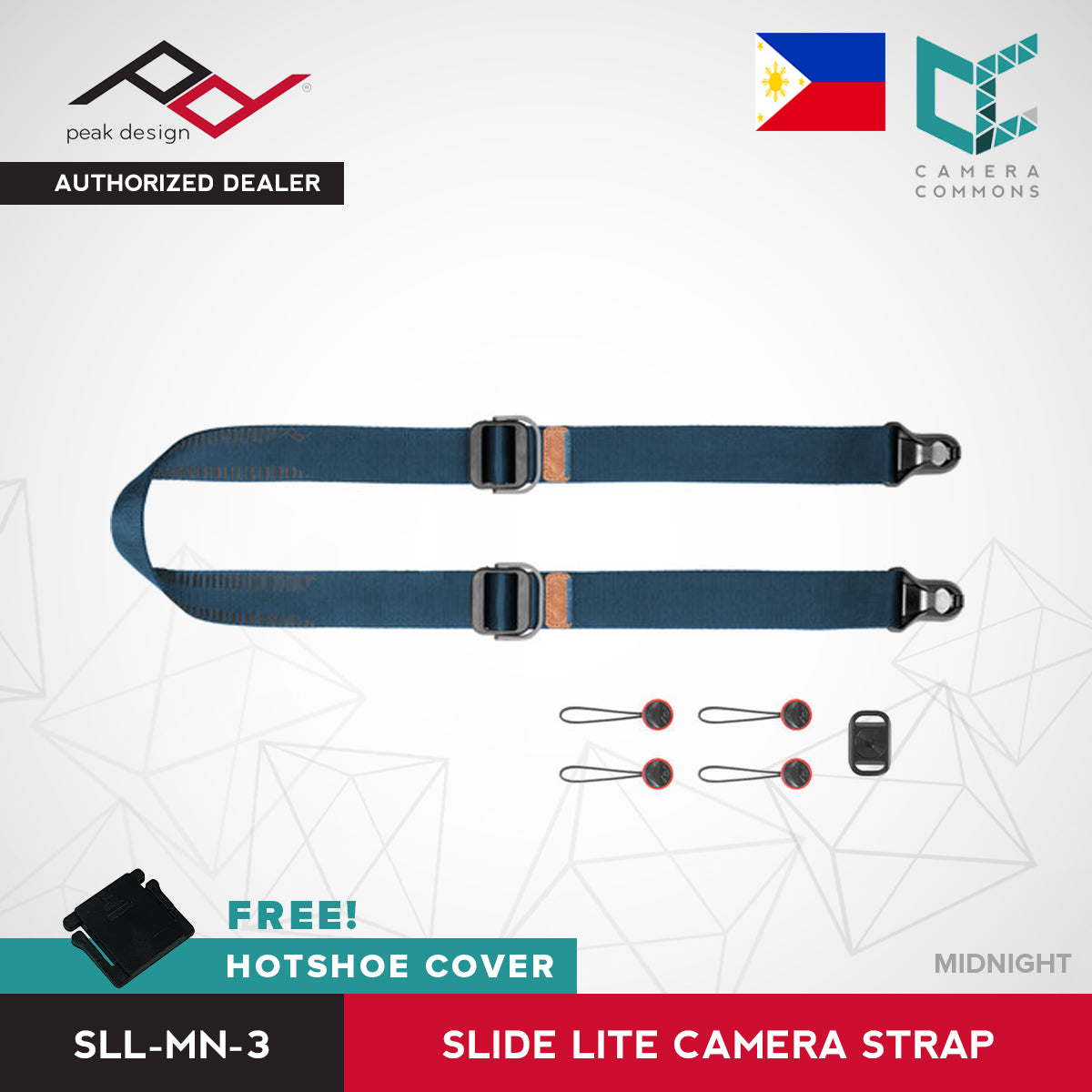 Peak Design Slide Lite Camera Strap SlideLite Ash Black Midnight Sage Coyote