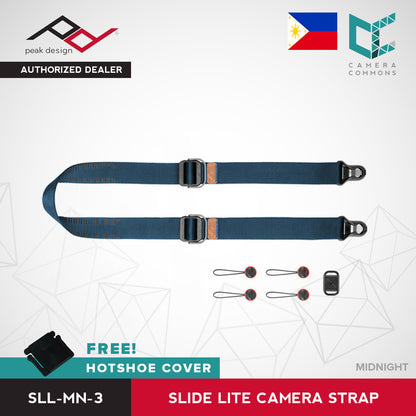 Peak Design Slide Lite Camera Strap SlideLite Ash Black Midnight Sage Coyote