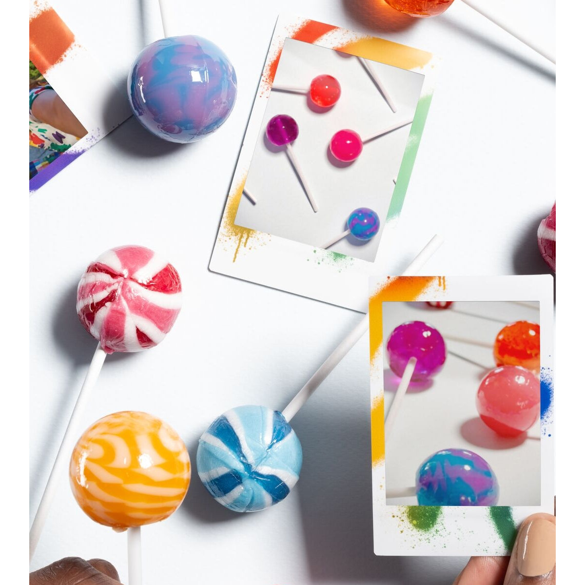 FUJIFILM Instax Mini Spray Art Instant Film Colorful Rainbow Artist Brush Strokes Artsy 10 Sheets