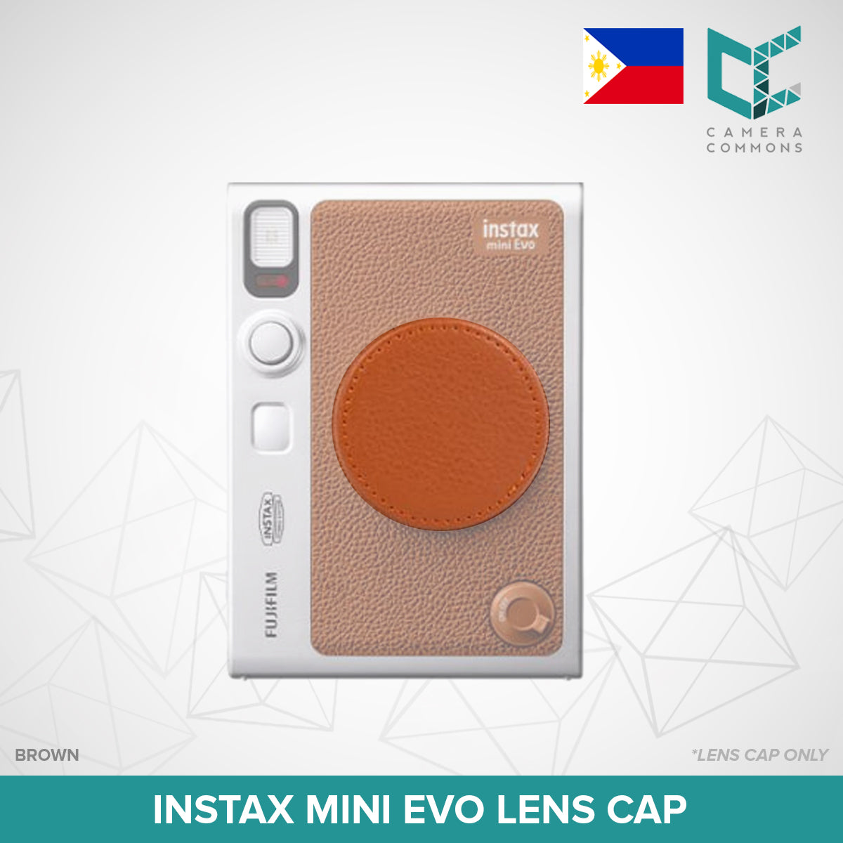 Lens Cap Protective Cover Silver for Fujifilm Instax Mini Evo Hybrid Camera Instant Accessories