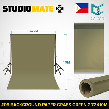 Studiomate Seamless Photography Videography Backdrop Background Paper 2.72x10m / 8.92x32 ft Studio Equipment