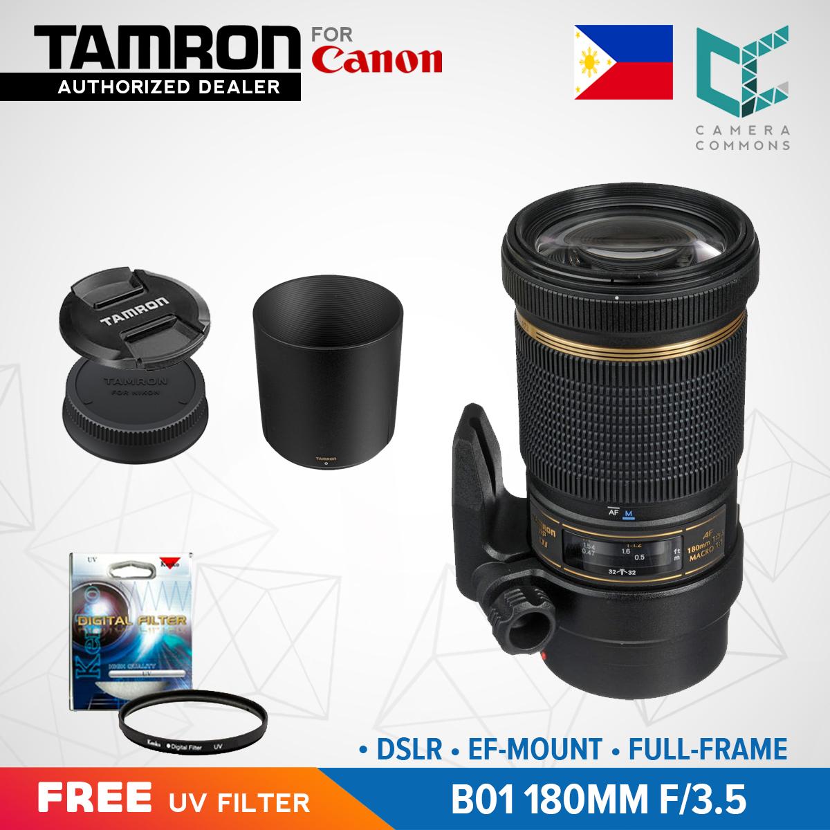 Tamron B01 AF SP 180mm f/3.5 Di LD IF Macro Telephoto Prime Lens for Canon DSLR EF Mount Full Frame