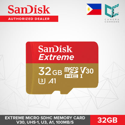 SanDisk Extreme Micro SDHC SDXC Memory Card microSDHC V30 UHS-1 U3 A1 A2 100MB/s 32GB 64GB 128GB 256GB