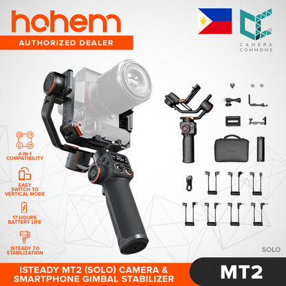 Hohem iSteady MT2 Camera Smartphone Action Cam Stabilizer 4-in-1 Vertical Mode 17H Battery