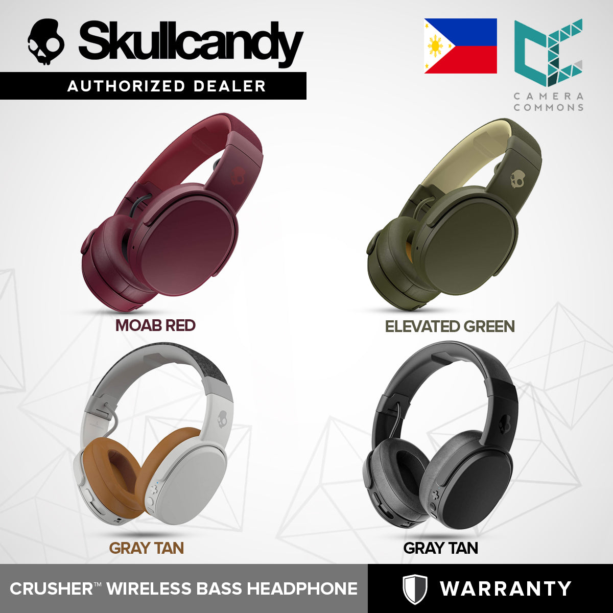 SkullCandy Crusher Wireless Over-Ear Headphone Headset