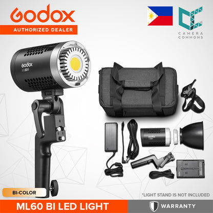 CLEARANCE Godox ML60Bi Bi Color Portable LED Video Light for Studio Photography Videography ML60 Bi