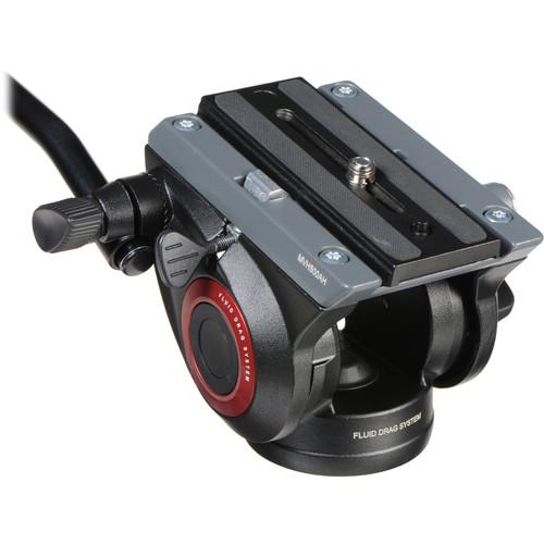 Manfrotto MVH500AH Fluid Video Head with Flat Base for Tripods