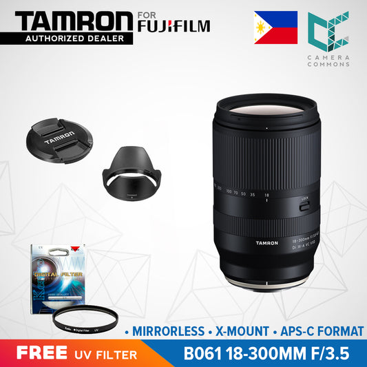 Tamron B061 18-300mm f/3.5-6.3 Di III-A VC VXD Lens for FUJIFILM X X-Mount APS-C VC Image Stabilization