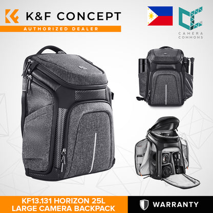 K&F Concept KF13.131 Horizon Professional Camera Backpack 25L Waterproof Bag for 15.6" Laptop Drone Tripod