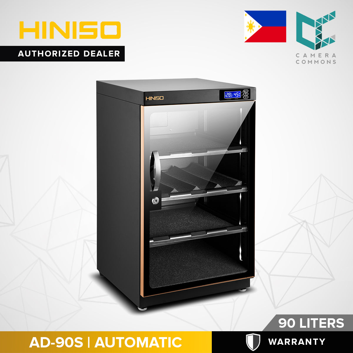 HINISO AD-90S 90L Electronic Digital Control Dry Box Cabinet Storage for Camera Gears
