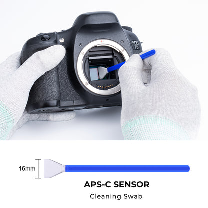 K&F Concept 1616 16mm APS-C Sensor Cleaning Swab Kit for Camera Lenses