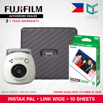 FUJIFILM Instax Pal Digital Camera Only with Detachable Ring Wide Angle Small Tiny Size Bluetooth to App