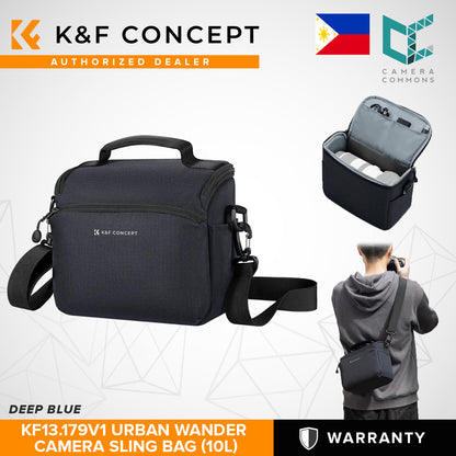 K&F Concept Urban Wander 5L 10L Sling Crossbody Bag for Mirrorless Camera Accessories Travel KF13.163 KF13.171 KF13.179
