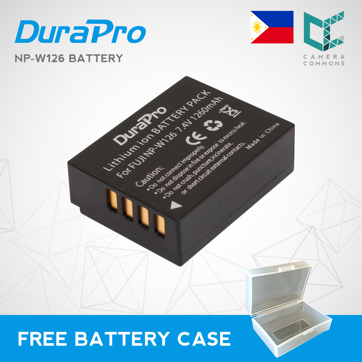 Durapro NP-W126 W126 NPW126 Rechargeable Battery for Fujifilm FinePix HS30EXR HS33EXR X-Pro1 X-E1 X-E2 X-M1 X-A1 X-A2 X-T1 X-T10