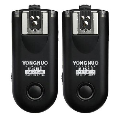 Yongnuo RF-603N II Wireless Flash Trigger Kit Upgraded for Nikon RF603