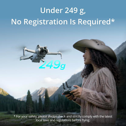 DJI Mini 4 Pro Drone with RC-N2 Remote Controller Folding Mini-Drone 4K HDR Video Camera 34 Minutes Flight Time