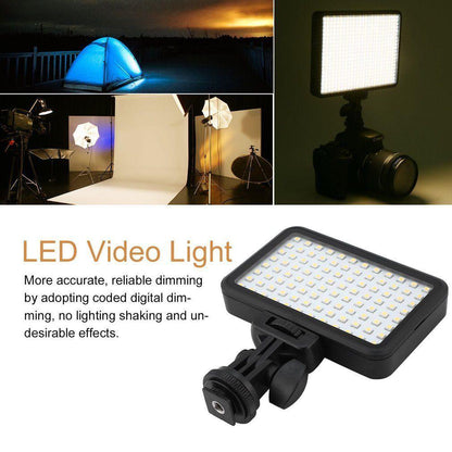 LED Video Light PAD96 6000K Dimmable Fill Continuous Panel for Photography Studio Videography