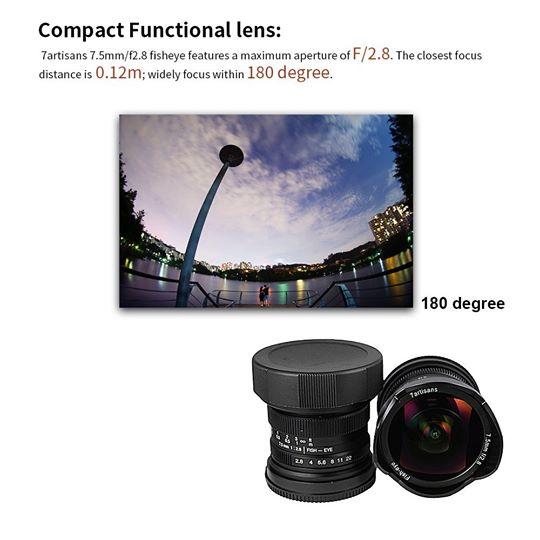 7artisans 7.5mm f/2.8 Fisheye Lens for Sony E Mount Camera