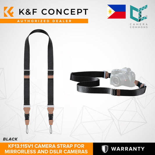 K&F Concept KF13.115V1 32mm Camera Neck Strap with Quick Release Adjustable Shoulder Sling for Photographers