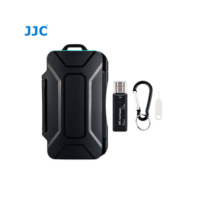 JJC Memory Card Case can store SD x 10, TF x 16, Micro SIM x 2, Nano SIM x 2 (MCR-STS30)