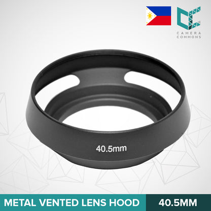 Lens Hood 40.5mm 49mm Vintage Metal Vented