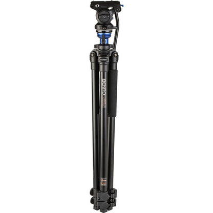 Benro A2573FS4 S4 Pro Aluminum Single Tube Tripod with S4Pro Fluid Video Head A2573FS4PRO