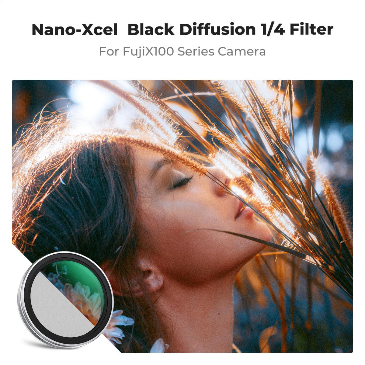 CLEARANCE KF FILTERS Fuji lens 1/4 black mist filter, HD waterproof and scratch-proof, suitable for Fuji X100/X100F/X100S/X100T/X100V/X100VI models, NANO-X series