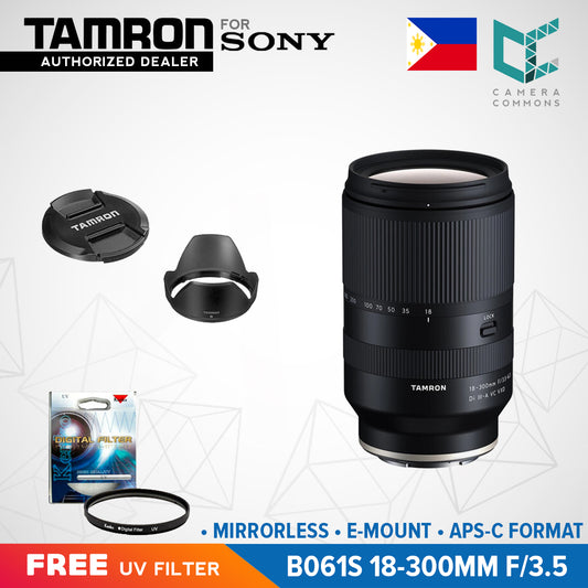 Tamron B061S 18-300mm f/3.5-6.3 Di III-A VC VXD Lens for Sony E E-Mount